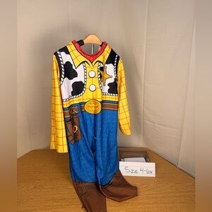 Disney Woody Sheriff Costume - Yellow, Blue, Brown